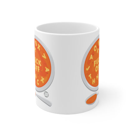 Alphabet Soup Fuck Off Ceramic Mug