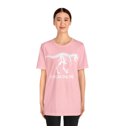 Chicks Dig Me Dinosaur Unisex Tee