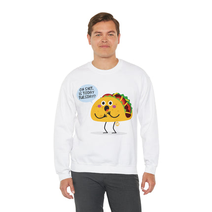 Oh Shit Taco Tuesday Crewneck Sweatshirt