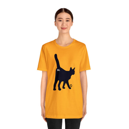 Cat Butt Hi Unisex Short Sleeve Tee