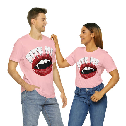 Bite Me Vampire Teeth Unisex Tee
