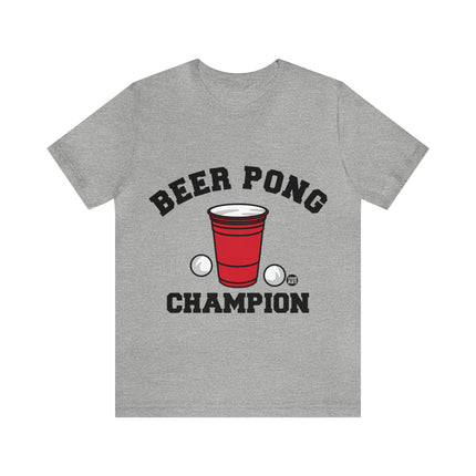 Beer Pong Champion Unisex Tee