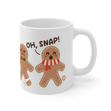 Oh Snap Gingerbread Man Christmas Mug