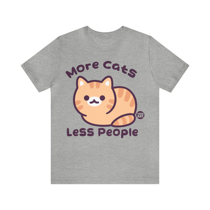 More Cats Less People Unisex Short Sleeve Tee