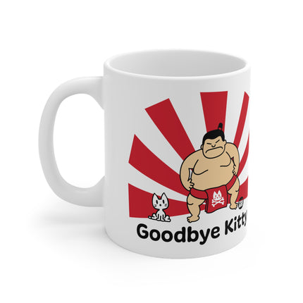 Goodbye Kitty Sumo Wrestler Ceramic Mug