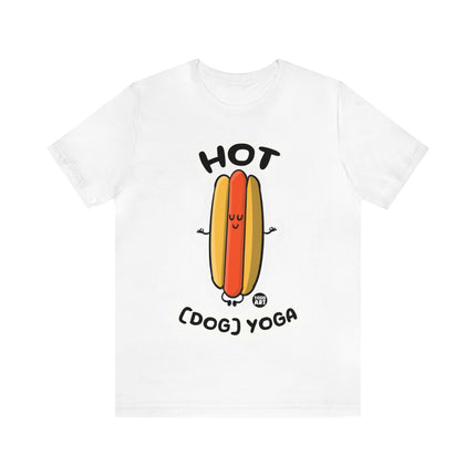 Hot Dog Yoga Unisex Short Sleeve Tee