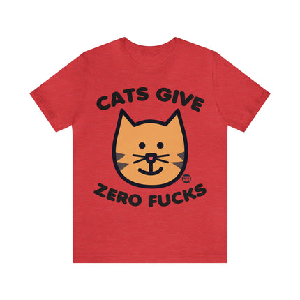 Cats Give Zero Fucks Unisex Tee