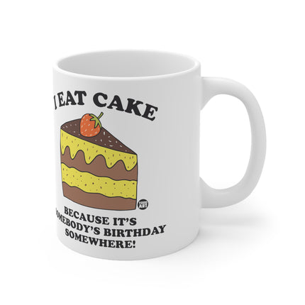 I Eat Cake Ceramic Mug