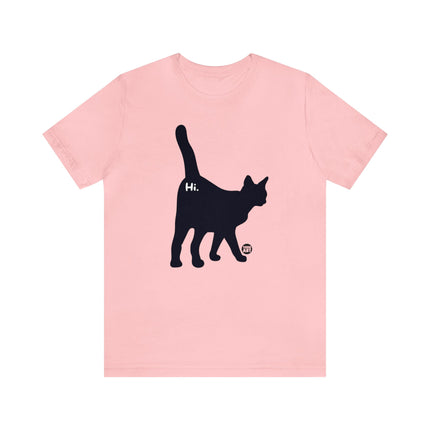 Cat Butt Hi Unisex Short Sleeve Tee