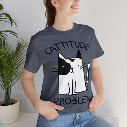 Cattitude Problem Cat Unisex Tee