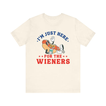 Just Here For Wieners Tee