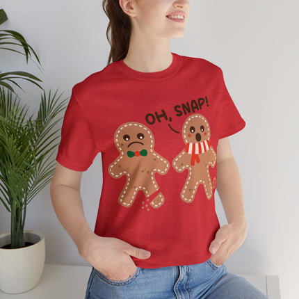 Oh Snap Gingerbread Cookie Xmas Unisex Tee