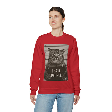 I Hate People Cat Crewneck Sweatshirt