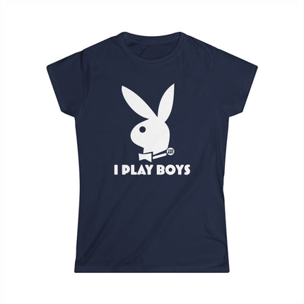 I Play Boys Women's Softstyle Tee