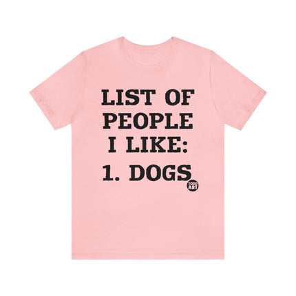 List of People I Like Unisex Short Sleeve Tee