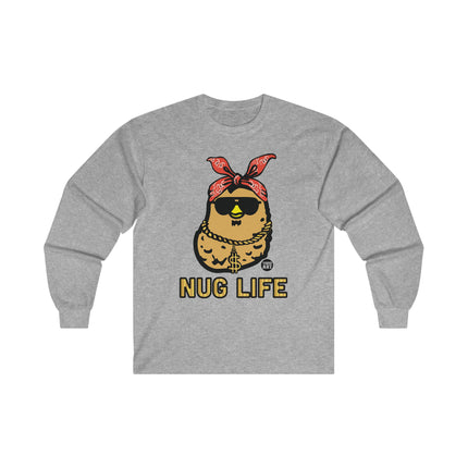 Nug Life Chicken Nugget Ultra Cotton Long Sleeve Tee