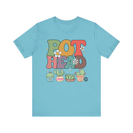 Pot Head Cute Cactus Plant Tee