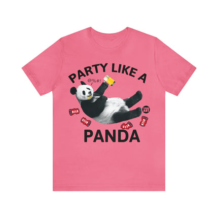 Party Like a Panda Unisex Short Sleeve Tee