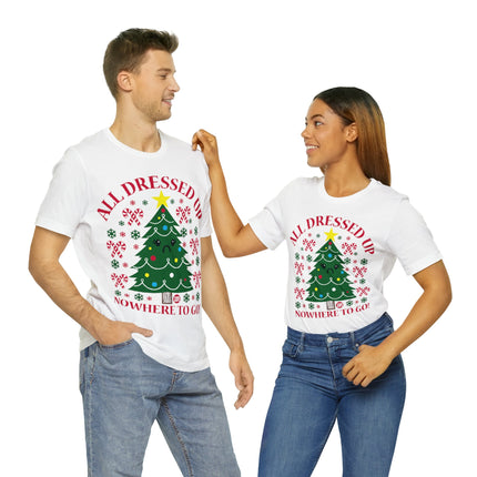 All Dressed Up Christmas Tree Unisex Short Sleeve Tee