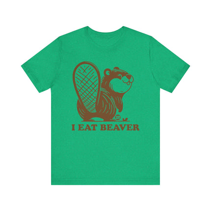 I Eat Beaver Pun Tee, Funny Beaver Tee