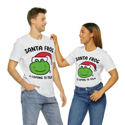 Santa Frog Christmas Unisex Tee