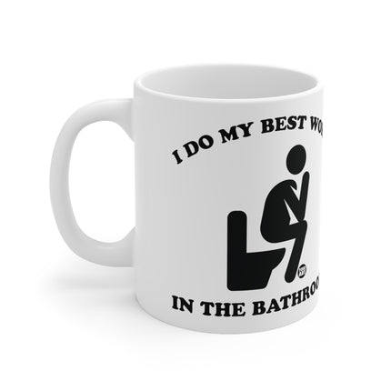 Best Work Bathroom Ceramic Mug