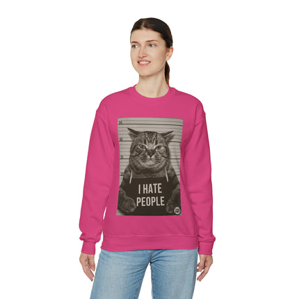 I Hate People Cat Crewneck Sweatshirt