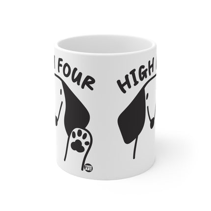 High Four paw Ceramic Mug