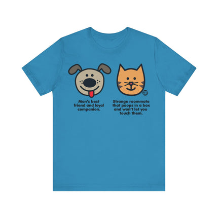 Dog vs Cat Tee, Funny Dog Lover Tshirt