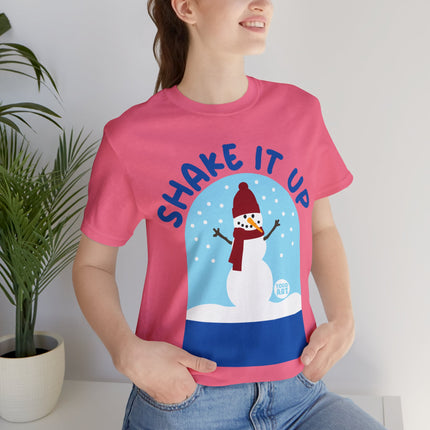 Shake It Up Snowglobe Christmas Unisex Tee