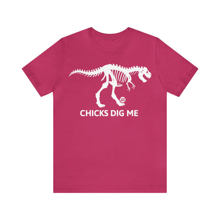 Chicks Dig Me Dinosaur Unisex Tee