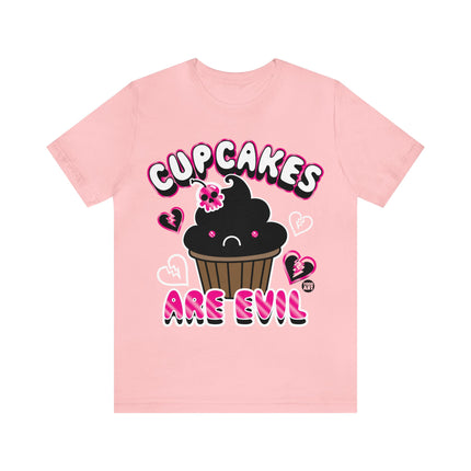 Cupcakes Are Evil Unisex Tee