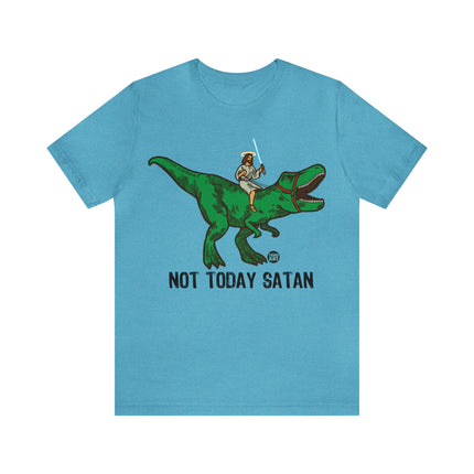 Not Today Satan Jesus Unisex Short Sleeve Tee