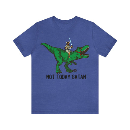 Not Today Satan Jesus Unisex Short Sleeve Tee