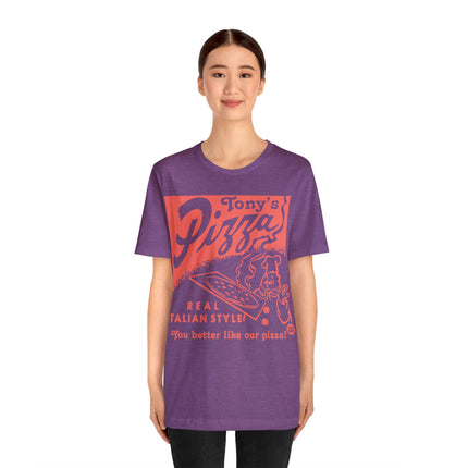 Retro Ton't Pizza Unisex Short Sleeve Tee