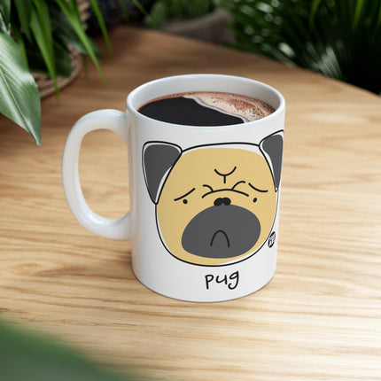 Dog Breeds Pug Ceramic Mug