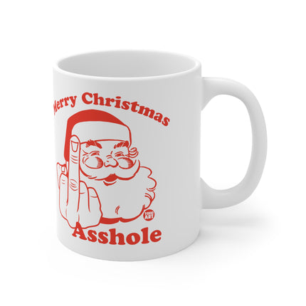 Merry Christmas Asshole Santa Ceramic Mug