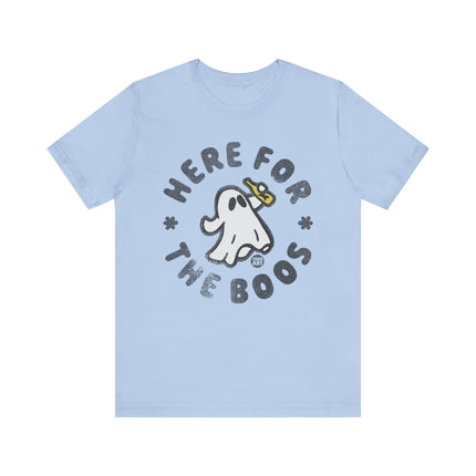 Here for the Boos Ghost Tee, Funny Ghost Pun Tshirt