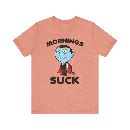 Cute "MORNING SUCK" DRACULA Tee Shirt