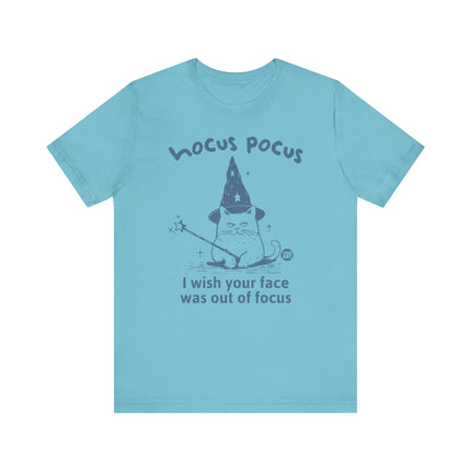 Hocus Pocus Wish Face Out of Focus Cat Tee, Funny Cat Tshirt