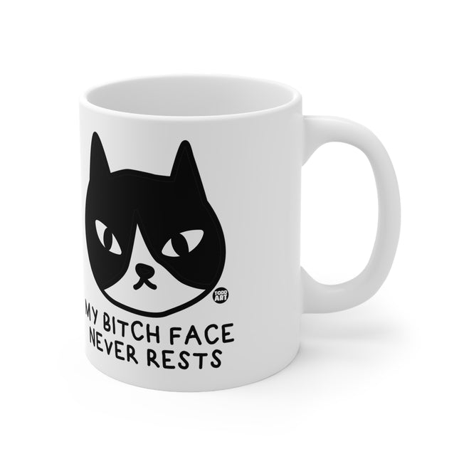 Bitch face Never Rests Ceramic Mug