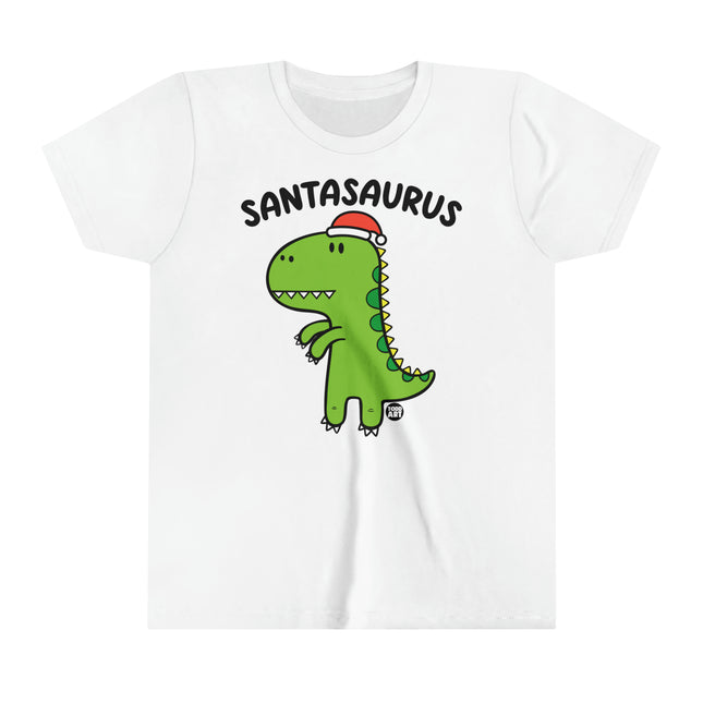 Santasaurus Dinosaur Kids Short Sleeve Tee