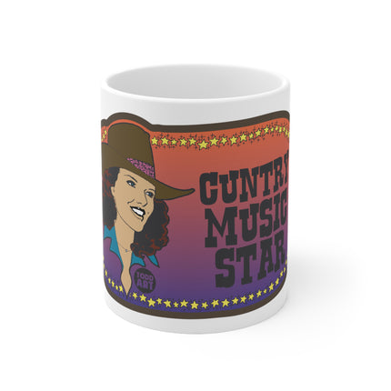 Cuntry Music Star Ceramic Mug