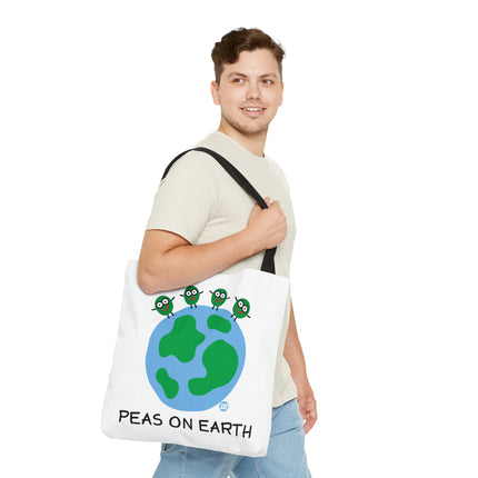 Peas on Earth Tote Bag