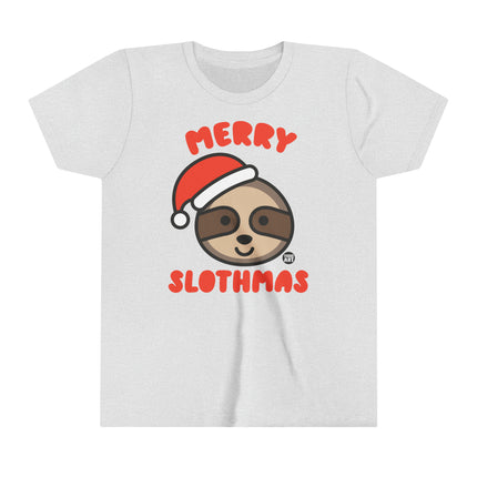 Merry Slothmas Kids Short Sleeve Tee