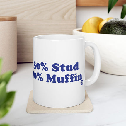 30% Stud 70% Muffin Ceramic Mug