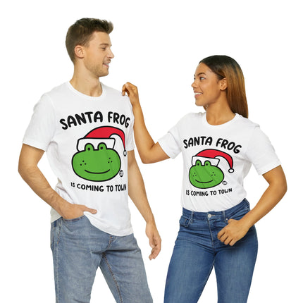 Santa Frog Christmas Unisex Tee