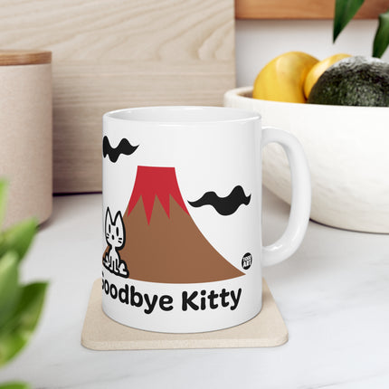 Goodbye Kitty Volcano Ceramic Mug