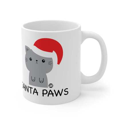 Santa Paws Cat Christmas Ceramic Mug