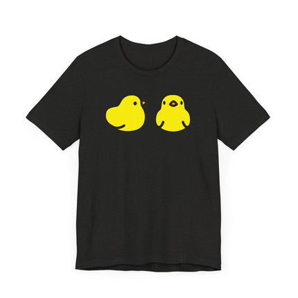 Funny "TWO CHICKS AT THE SAME TIME" Tee Shirt